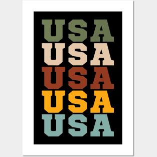 USA SPORT ATHLETIC STYLE U.S.A INDEPENDENCE DAY 4TH JULY TEE Posters and Art